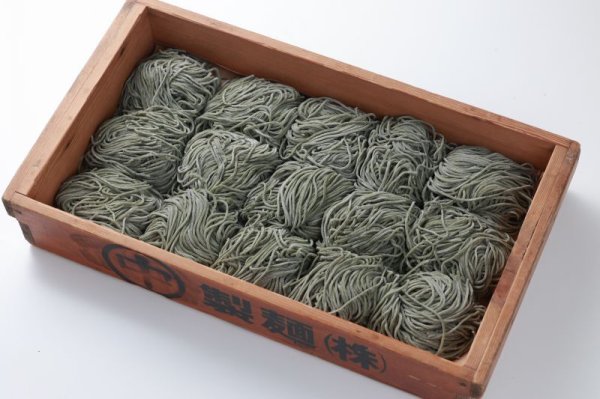 画像2: 根強く人気‼　生よもぎそば麺つゆ付き　5食セット (2)